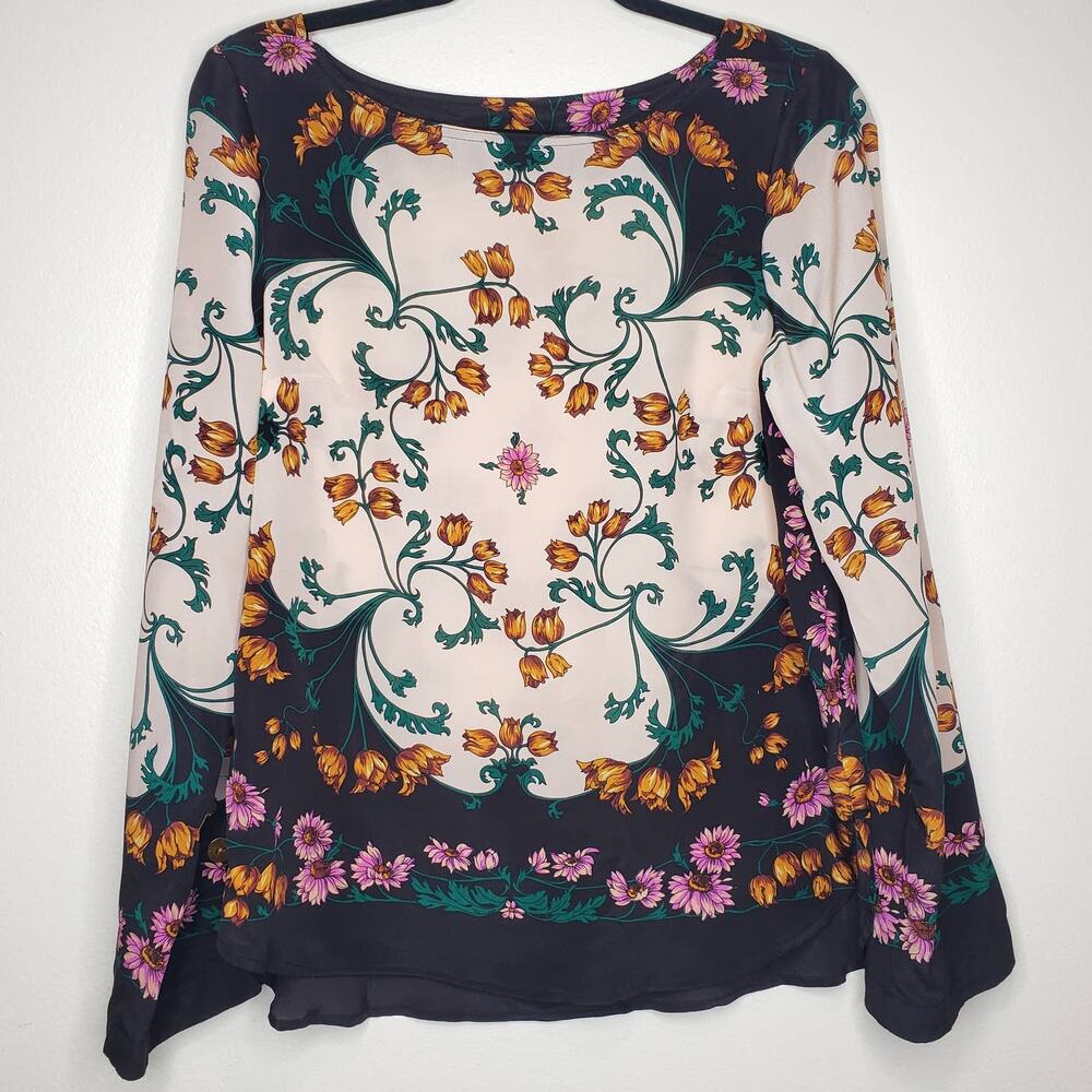 Maeve| Silk  Florence floral print blouse in size 6